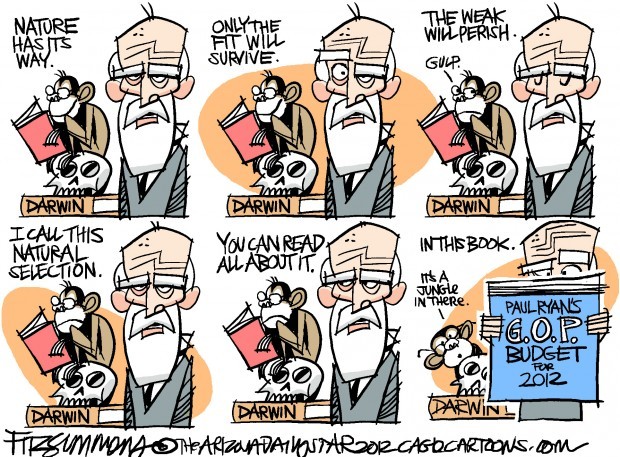 Daily Fitz Cartoon: The budget savannah